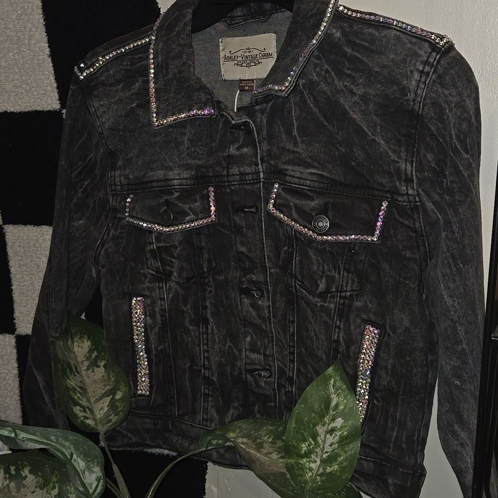 Custom Bling Jean Jacket - Picture 12 of 14